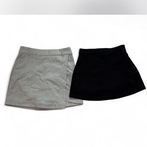 Hollister Co mini Black and Gray Women's Skirt Set
